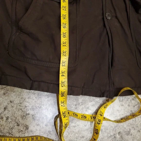 Timberland Weathergear Waterproof Leather Jacket Mens XL Coat Pockets Brown Y2K